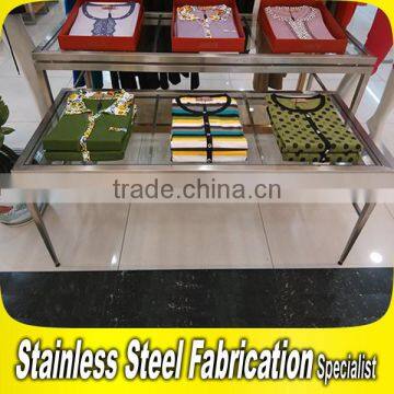 Custom Made Cloth Stainless Steel Display Table Rack