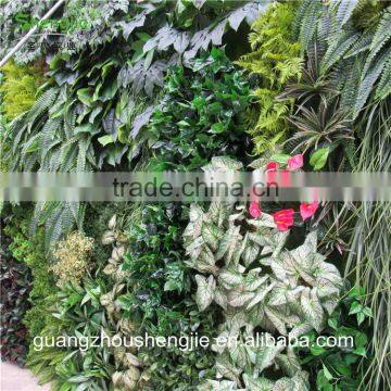 SJLJ013321 Artificial Grass Wall / Plastic Green Wall / Fake Plant Wall for Wall Decoration photo-3
