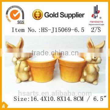 Colorful Small Size Ceramic Animal Rabbit Figurines for Easter and Home Decorative Items photo-6