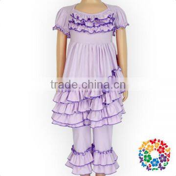 Wholesale Plain Cotton Baby Icing Pants Boutique Ruffle Pants Girls photo-4