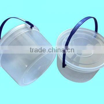 PVC Box Round Packing Box,plastic round box,Hand-held bucket