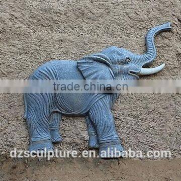 New products metal wall art elephant relief sculpture