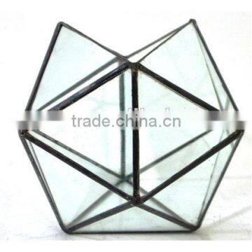 Geometric Stained And Handmade Glass Terrarium photo-5