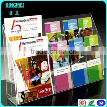 KM-GP18 Low Price Acrylic Brochure Display Poster Holder Magazine Rack