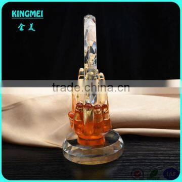 Wholesale Hands Shape Crystal Trophy, Crystal Glass Award, Crystal Sports Trophy photo-2