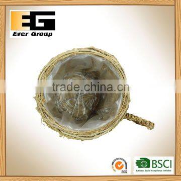 Yellow Rattan Cups and Flower Pots photo-5