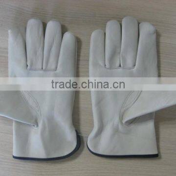 DDSAFETY Wholesale Cow Grain Leather Driver Gloves photo-4