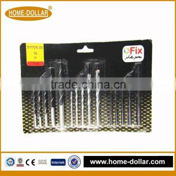 16pc Combination Drill Bit Set