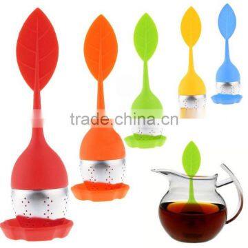 The Wholesale Silicone Tea Strainer Herbal Spice Infuser Bag Filter Diffuser Kitchen photo-2