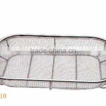 QC110 stainless steel grill basket BBQ tool wire kitcen food basket