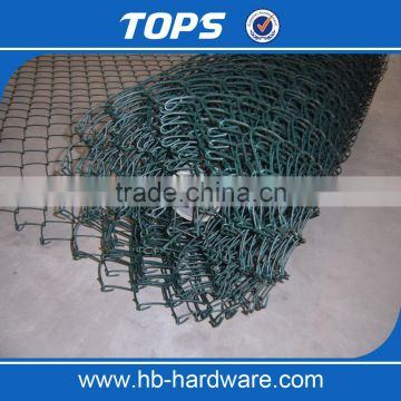 Protecting chain link fence mesh