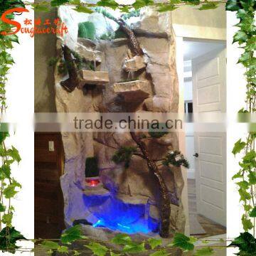 Decorative indoor artificial wall waterfall fountain