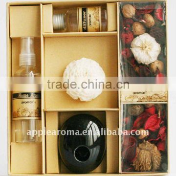 Potpourri gift sets fragrance oil sola diffuser & spray