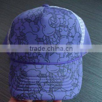 Wholesale manufacturer custom printed LOGO breathable mesh cap baseball cap