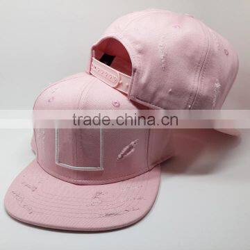 2015 Latest Design Cap Fashion Washed Broken Snapback Hat and Cap With 3D Embroidery LOGO photo-3