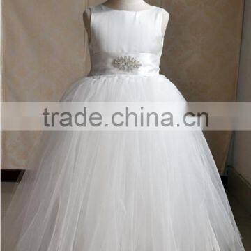 Girls Dress 2017 New Summer Flower Kids Party Dresses For Wedding Children's Princess Girl Evening Prom Toddler Beading Clothes photo-2