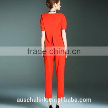New Model Ladies Red Fashion Office Pants Customized Factory Price photo-4