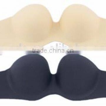 Heated Sexy Double Push up Silicone Bra photo-3