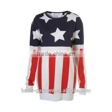 American Flag Hoodies Heavy Sweatshirts Womens Winter Coat