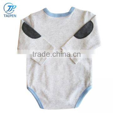 Latest Baby Boys Romper Designs Long Sleeve Little Boys Clothing With Patch photo-3