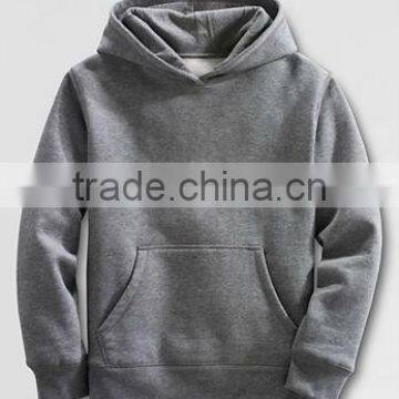 BOYS GREY PULLOVER HOODY WITH POCKET