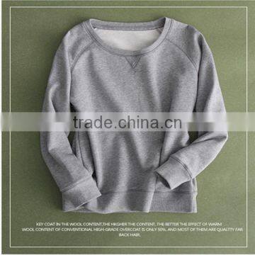 Wholesale OEM Blank Design Fashion Hoodies Without Hood for Women