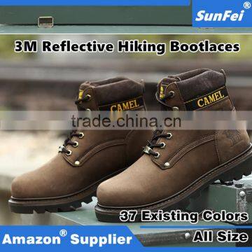 Heavy-Duty Round Safe Reflective Cord Shoelaces Bootstrings for Climbing Mountain Hiking Running - Customized Length & Color photo-6