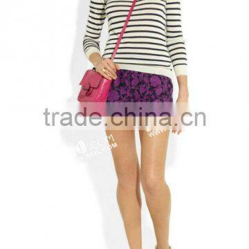 2014 Pink printed flower classic ladies shorts