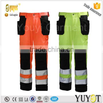 Cheap Price 310gsm Multi Pockets Industry Work Pants with 3M Reflective tape