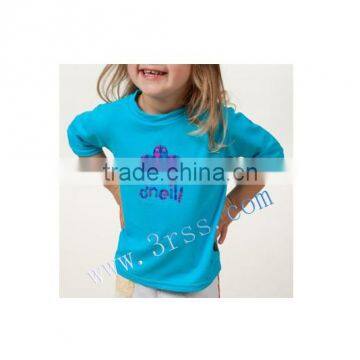 2014 cute rash t shirt for little girls