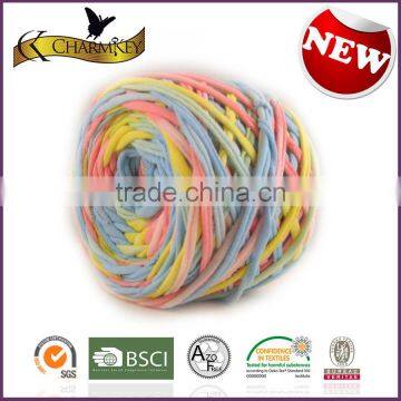 Nylon and cotton tape yarn for knitting