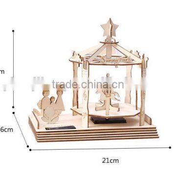 Wooden Children DIY Puzzle Toy Handmade Building Block Model Educational Diy Solar Puzzle Toy for Kids photo-4