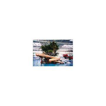 Wide Kids' Water Slides, Banyan Fiberglass Slide Aqua Water Park Equipment