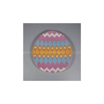 Easter Days Melamc Egg Shape Plate Melamine Dinner Promotional Plate