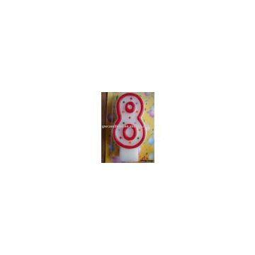 number candle  for birthday party, cake candle