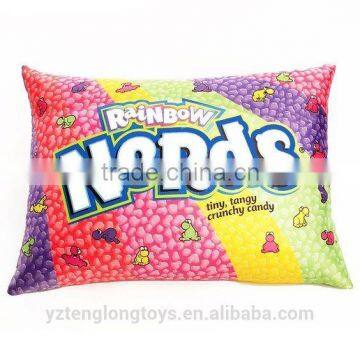 Super soft material sublimition printed 3D candy pillow