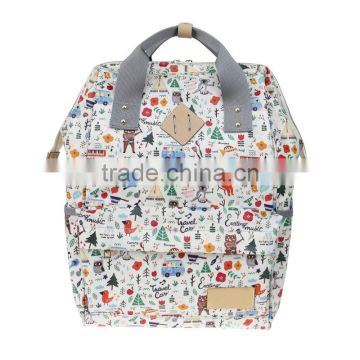 2017 customer logo print large canvas tote bags with zip lock