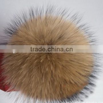 All colors real raccoon fur ball/ raccoon fur keychain