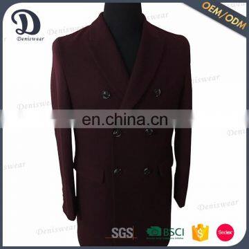Factory sale outdoor man coat wool coat in four colors optional