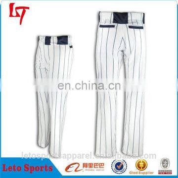 durable custom mock up Pants striped Softball Baseball Uniforms pants