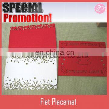 Christmas laser cut felt placemat
