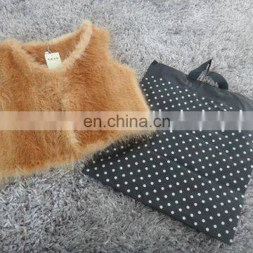 Knitted Fur Vest Waistcoat Women Nutria Fur Mini Vest photo-2