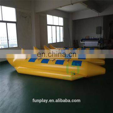 HI Hot sale inflatable banana boat,giant water boat inflatable ,inflatable water toy