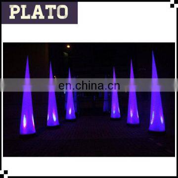 Hot sale high quality inflatable light cone for party