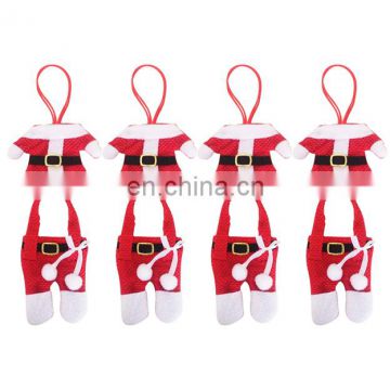 Merry Christmas Clothing Pants Cutlery Knife and Fork Bag Sets Table Dining Decoration