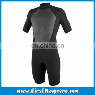 Blind Stitching 2/3MM Premium Neoprene CR Men Short Sleeve Warmer Shorty Wetsuits
