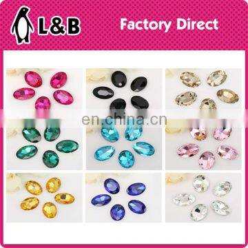 colorful new design oval rhinestone hot fix