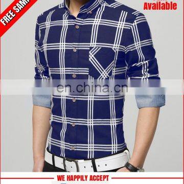 Check design office wear shirts wholesale