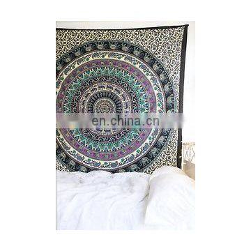 Twin Indian Elephant Wall Hanging Hippie Mandala Tapestry Hippie bohemian Ethnic Throw Throw Ethnic Decor Art