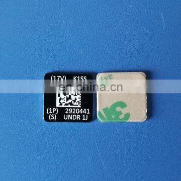 customized aluminum asset barcode tags